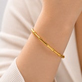 Bamboo Korean Bangle for Women | Trendy Daily Wear Jewelry