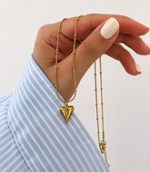 Heart Pendant Necklace for Women | Korean Golden Necklace